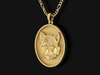 Raccoon Pendant 3D print model