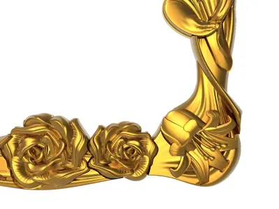 carved frame  3D model shop