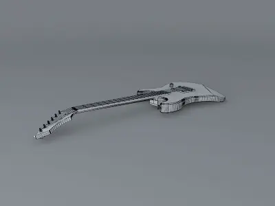 BC Rich Gunslinger hardtail guitar Free 3D model