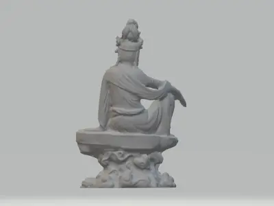 Guanyin Bodhisattva Buddha Statue 3D print model