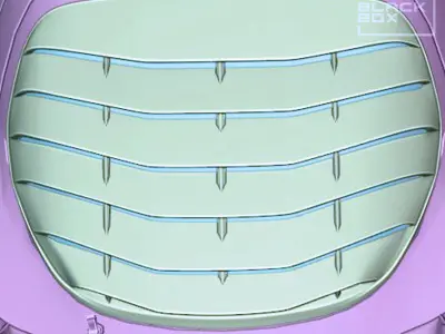 RX7 Window LOUVER FOR TAMIYA 1-24 Modelkit 3D print model