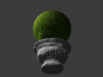 decorative bush 3D model
