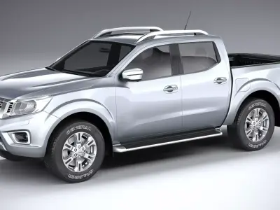 Nissan Navara DoubleCab regular 2020  3D model