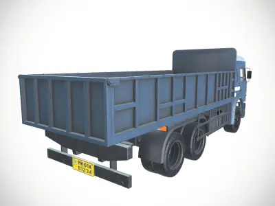 Tata LPT2518 TC 10 Wheeler Truck Low-poly 3D model