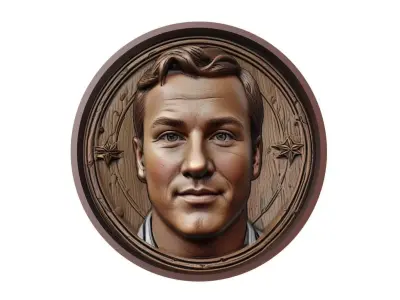 Mario Gotze Footballer Medallion 3D print model