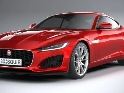 Jaguar F-Type Regular Coupe 2021 3D model
