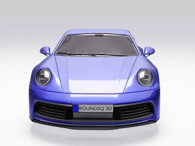  Porsche 911 Low-poly 3D model