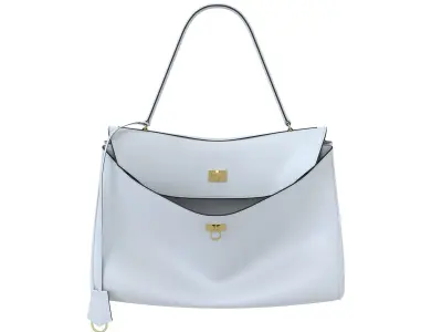 Balenciaga Rodeo Bag White Low-poly 3D model