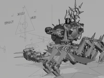 Demon Crab Engine 3D model