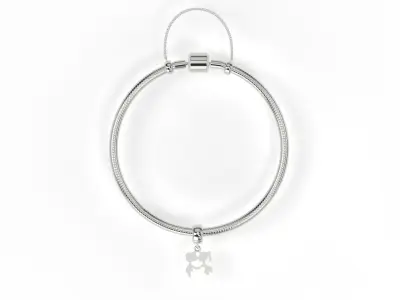 Boy and Girl Kissing Charm 3D print model