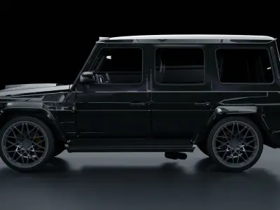 Mercedes G55 Brabus Low-poly 3D model