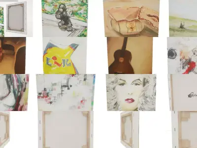 Paintings Pack 3D Model Collection