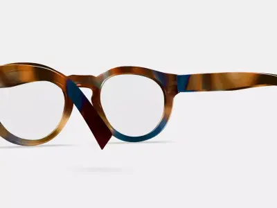 Tal Eyeglasses in Maritime Tortoise 3D model