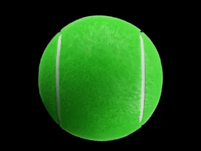 Tennis Ball  Low-poly 3D model