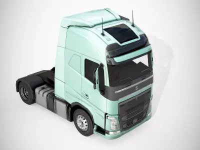 VLV Truck Semi Low-poly 3D model