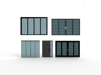 Door window model 1 3D model