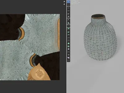 Vase Decorative Small - Photogrammetry Scan Low-poly 3D model