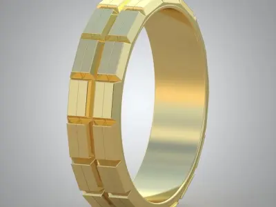Diamond ring 0556 3D printable model Free 3D print model