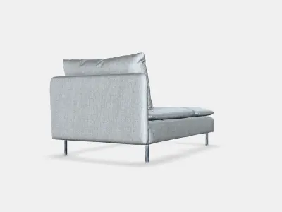 SODERHAMN Lounge chair Low-poly 3D model