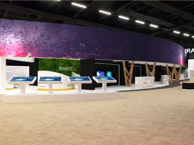 Hall exhibition 3D model