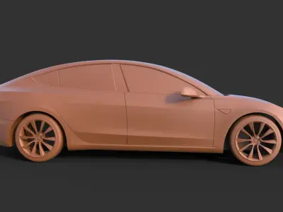 Tesla Model 3 2019 3D print model