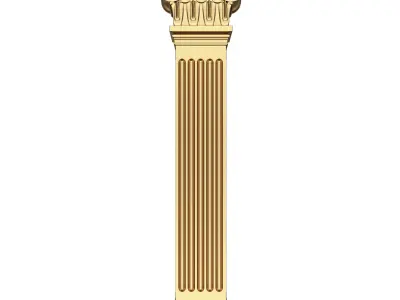 Column Capital 01002 Low-poly 3D model