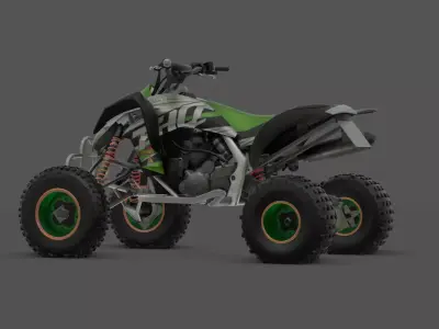 Shima 450  Performance Racing Motorcycle 3D Model Free low-poly 3D model