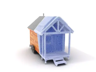 EcoFriendly Tiny House model pack Low-poly 3D model