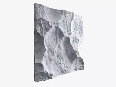 306-RockPanel piece of rock on wall 3D model