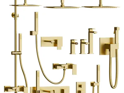 Boheme Qubic Faucet Set 3D model