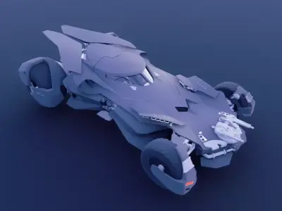 Batmobile 3D Print Model 3D print model