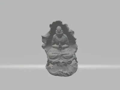Guanyin Lotus Leaf 3D print model