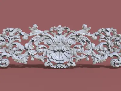 Furniture wood carving file stl for 3D print model TE55 3D print model