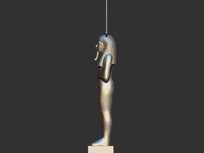 Tutankhamun Shabti Shu Merit Amun Statue 3D Printable model 3D print model