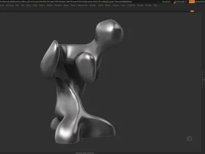 Modern Abstract Dcorative sculpture 3d print model 129 3D print model