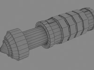 CRYPTEX 3D model lock with numbers Low-poly 3D model