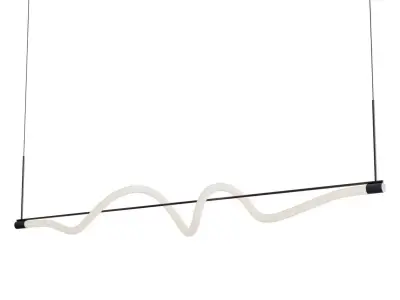 Cursive linear pendant 3D model