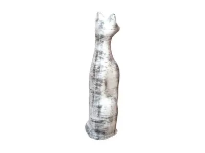 Statue - Cat Low-poly 3D model