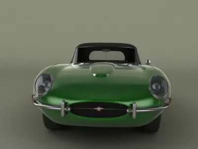 Jaguar E-type convertible 3D model