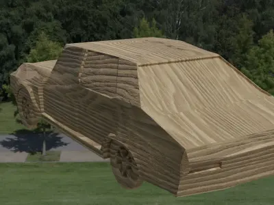 LowPoly toy car Free 3D model