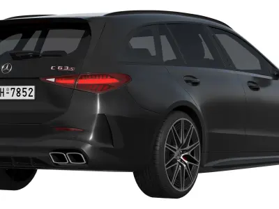 Mercedes-Benz C63 S AMG E Performance Estate 2023 3D model