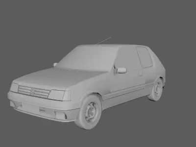 Peugeot 205 gti 3D model