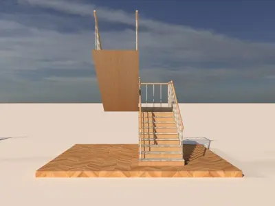 Types of Staircase 3D model
