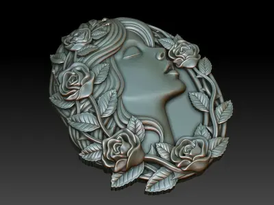 Greenlady 7 3D print model