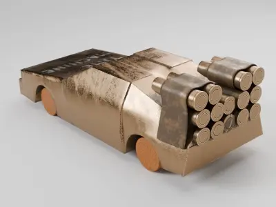 Delorean Time Machine 3D model