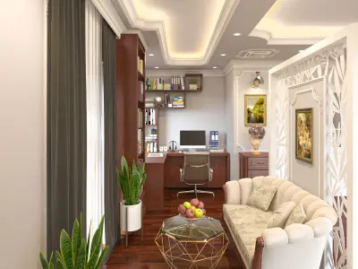 HOME CLASSIC STYLE INTERIOR Free 3D model