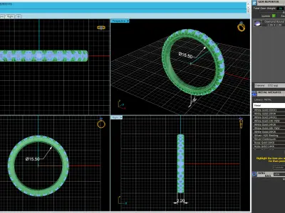 Wedding Ring Size 4 3D print model purchase
