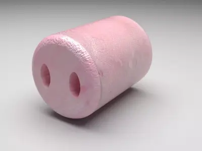 Marshmallow Pig Nose 3D model