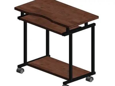 Simple Laptop Table - AUTODESK REVIT FAMILIES 3D model