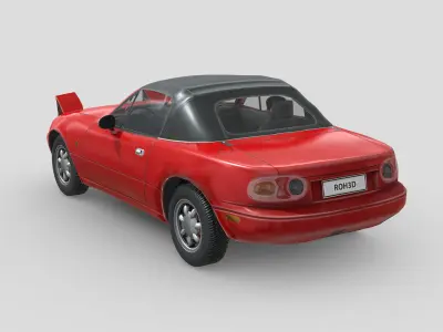 Mazda MX5 1989 Low-poly 3D model